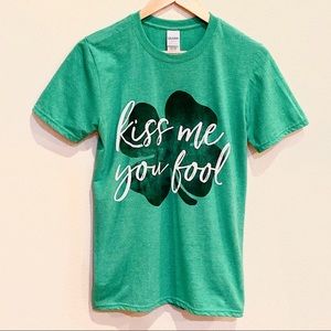 St. Patrick’s Day ‘Kiss Me You Fool” Clover Tee